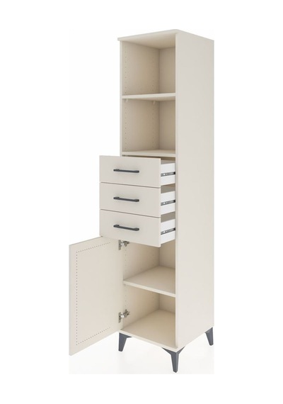 Hyperion Dolap 3 Raflı 3 Çekmeceli Tek Kapaklı 44x44x195 Aytaşı-aytaşı Aytası Hyperion Dolap 3 Raflı 3 Çekmeceli Tek Kapaklı 44x44x195 Aytaşı-aytaşı Aytası