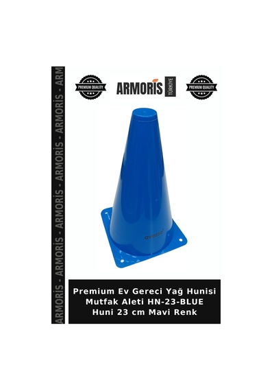 Premium Ev Gereci Yağ Hunisi Mutfak Aleti Hn-23-blue Huni 23 Cm Mavi Renk