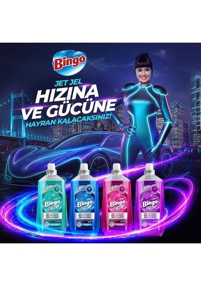 Bingo Jetjel Koyu Renkler Sıvı Deterjan 1480 ML