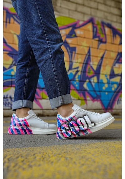 CH254 CBT Pittura Erkek Ayakkabı 486 PEMBE / MAVI COOL