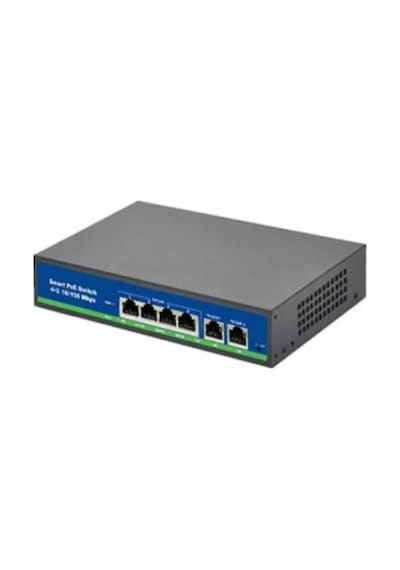 Isee Iss-2018p 16 Port Poe+ 10-100 Mbps 2 Port 10-100-1000 Uplink Switch 250w
