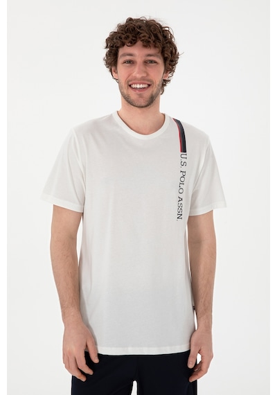 U.S. Polo Assn. Erkek Bisiklet Yaka Beyaz Pijama Takımı 50309355-VR013