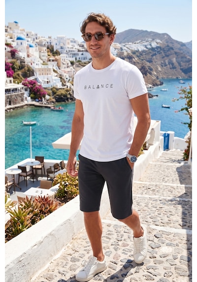 Buratti Pamuklu Regular Fit Normal Bel Belden Bağlamalı Erkek Short 5908021 Antrasit