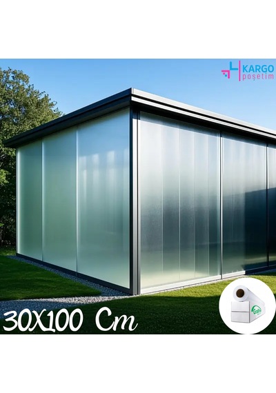 30 Cm X 1 Metre Cam Kumlama, Ofis, Duşakabin Ve Balkon Camı Kaplama Folyosu