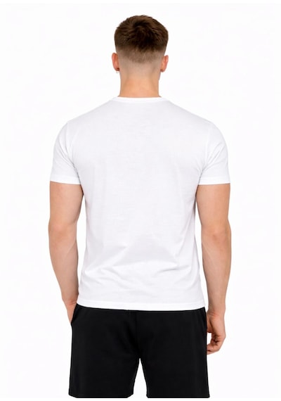 Axxel Erkek Beyaz Pamuk Likralı Süprem Kısa Kollu-t-shirt-d230