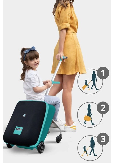 Micro Ride On Luggage Eazy Scooter Bagaj Çanta Forest Green