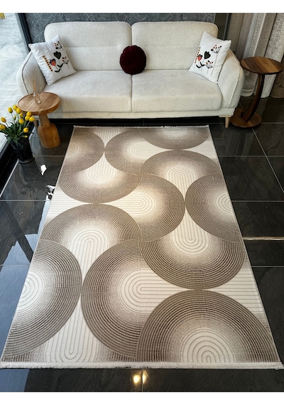 Still Halı Salon, Oturma, Yatak Odası Halısı Desen Kodu 77411-070 Bej