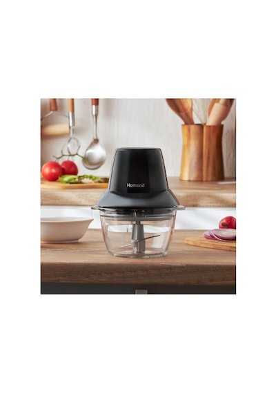 Cam Hazneli Doğrayıcı Rondo 400 W Doğrayıcı Parçalayıcı Siyah Renk Hom End