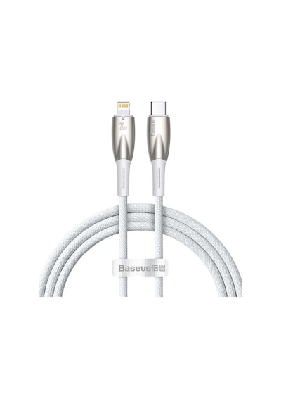 Baseus Glimmer Series 20w 100 Cm Type-c To Lightning Şarj Kablosu Beyaz