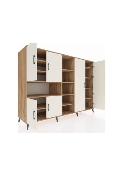 Kronos Dolap 13 Raflı 6 Kapaklı 220x59x163 Çam-aytaşı/çam Aytası/atlas Çam - Atlas Çam Kronos Dolap 13 Raflı 6 Kapaklı 220x59x163 Çam-aytaşı/çam Aytası/atlas Çam - Atlas Çam