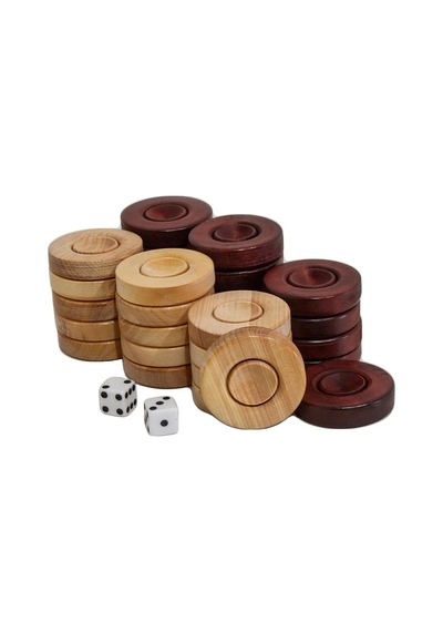 Şimşir Ağacı Tavla Pulu 28 Mm