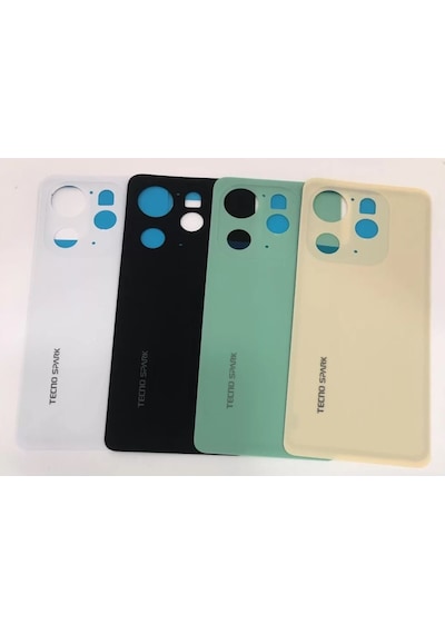 Tecno Spark 20 Pro Beyaz Arka Kapak Batarya Kapağı Pil Kapağı Beyaz