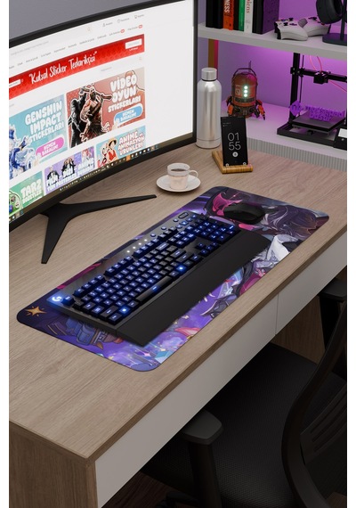 Durin Genshin Impact Anime Oyuncu V5 - 70x30 Xl Gaming Mouse Pad Fare Altlığı