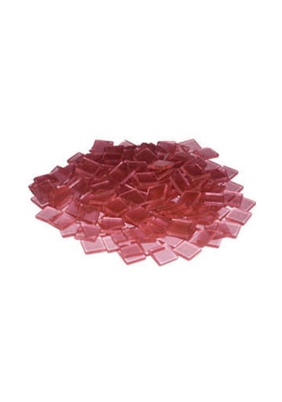Folia Transparan Mozaik 10X10 Mm. 190 Adet Açık Pembe