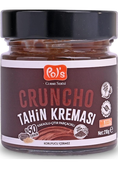 Pol's Gurme Cruncho Kakaolu Çıtır Parçacıklı Tahin Kreması 210 G