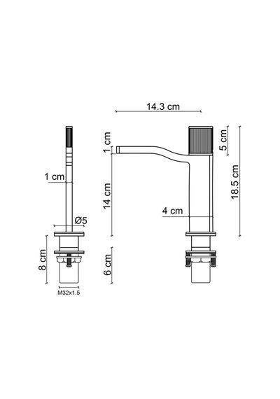 Fa-7011 Krom Lavabo Bataryası Krom