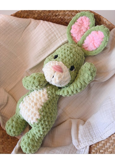 Winnie The Pooh-rabbit Peluş Oyuncak Pembe - Yeşil