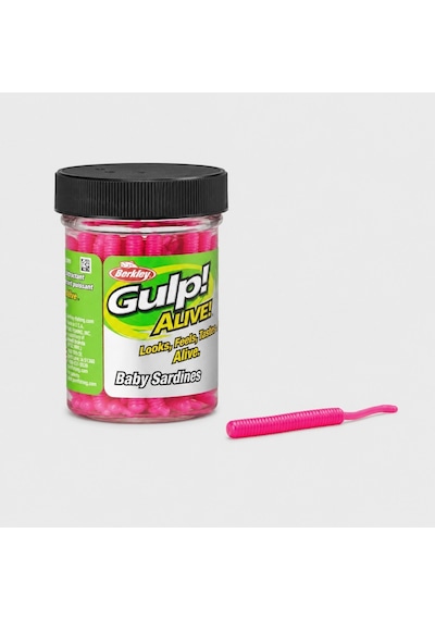Berkley Gulp Alive Baby Sardine 2'' 4 Cm Lrf Silikon Yem Pink