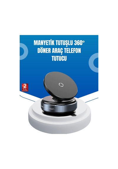 Evrensel Manyetik Araç Telefon Tutucu 360 Döner Başlık