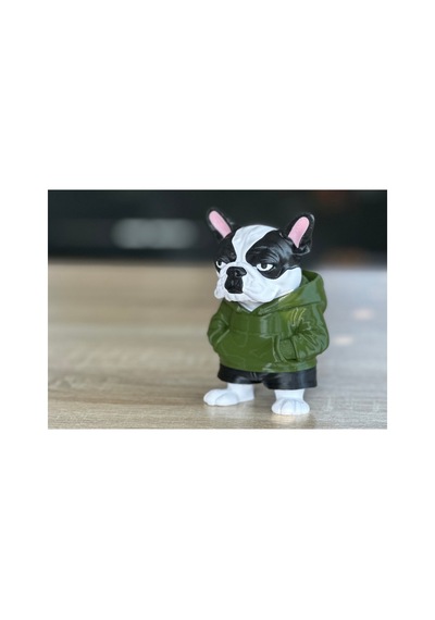 Kapüşonlu Fransız Buldog Figürü 10cm