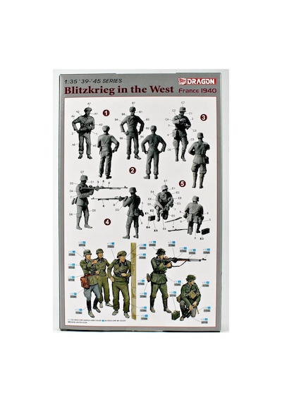 Dragon 6347, 1/35 Fransa 1940 Yıldırım Savaşı Figürleri Plastik Maketi