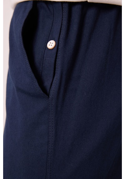 Tommylife Lacivert Standart Fit Dokuma Hafif Esnek Chino Erkek Pantolon - 82178 Lacivert