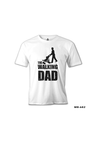 The Walking Dad Beyaz Erkek Tshirt