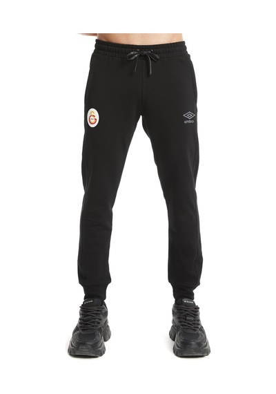 Galatasaray Lisanslı Umbro Lastikli Paça Siyah Eşofman Altı 027 Siyah