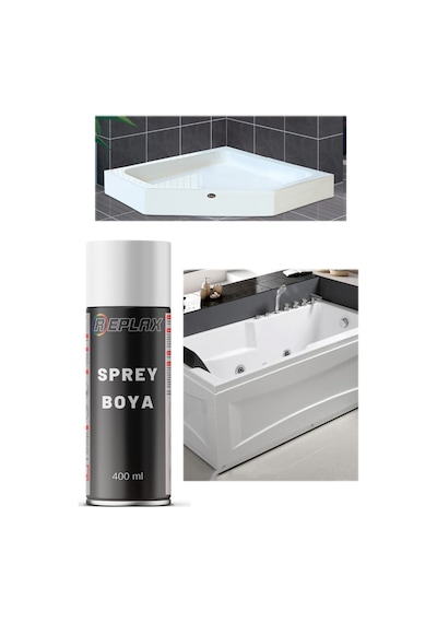 Duşakabin Jakuzi Beyaz Sprey Boyası Suya Dayanıklı 400 Ml.