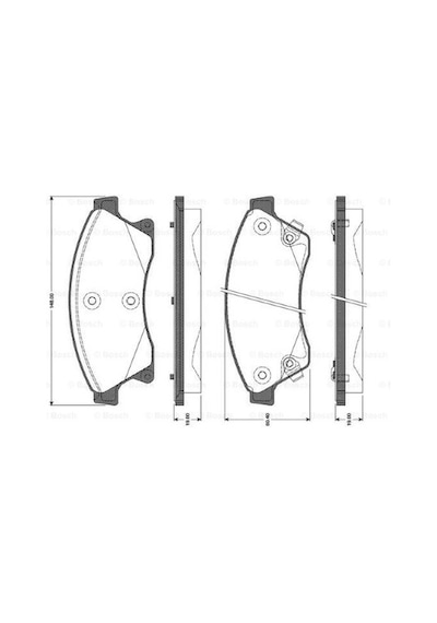 Opel Astra J 1.4 2009-2016 Bosch Ön Balata 25031