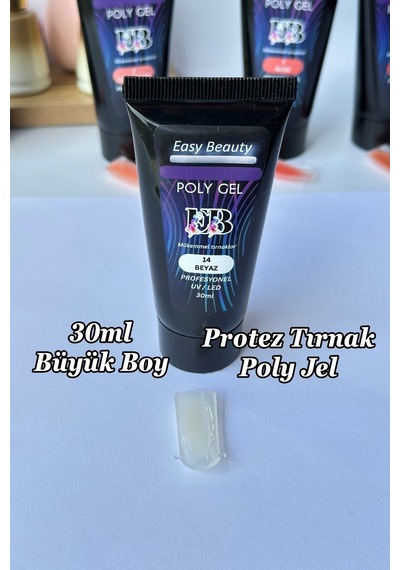30ml Beyaz Protez Tırnak Jeli Poly Jel Tırnak Uzatma Jeli Polygel Polijel Poly Gel Beyaz