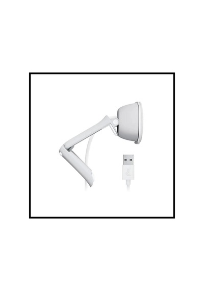 Logıtech 960-001617, Brıo 100 Wcm V-u0072, Full Hd, Dahili Mikrofonlu, Beyaz Webcam