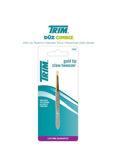 Trim Cımbız Altın Düz Uçlu 5-43B