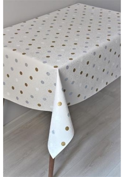 Astarlı Silinebilir Pvc Muşamba Masa Örtüsü 514puanlı - 1035-3a-bej