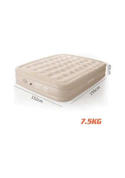 Shufa Şişme Kendinden Elektrikli Pompalı Yatak 152x198x40 Cm Krem