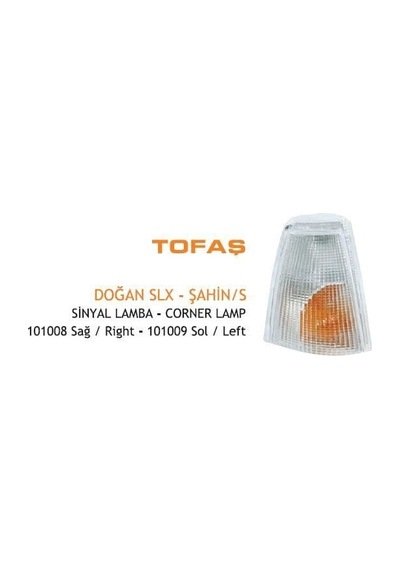 Ayfar Ön Sinyal Lamba Beyaz Sol Fıat Dkş Doğan Slx-kartal Slx 93