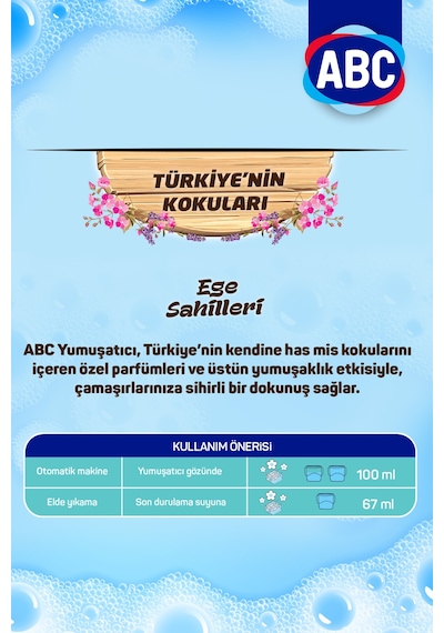 ABC Çamaşır Yumuşatıcısı Ege Sahilleri 4 x 5 L