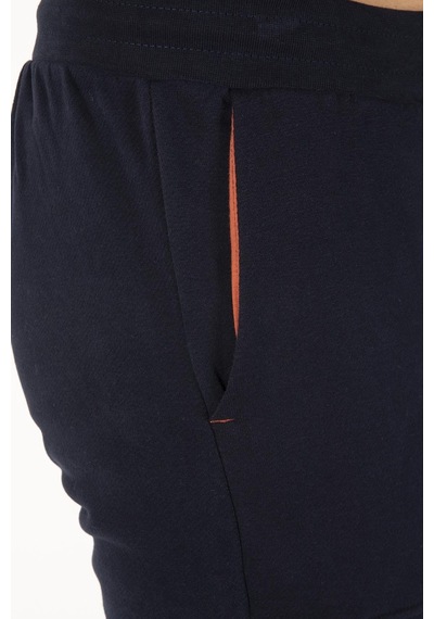 Maraton Sportswear Regular Erkek Ribana Paça Basic Koyu Mavi Eşofman Altı 21299-koyu Mavi Koyu Mavi