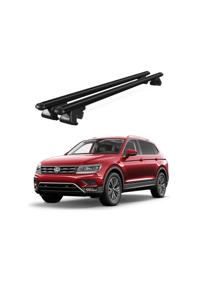 Venüs Volkswagen Touareg 2010-2018 Uyumlu Siyah Ara Atkı Port Bagaj Tavan Barı