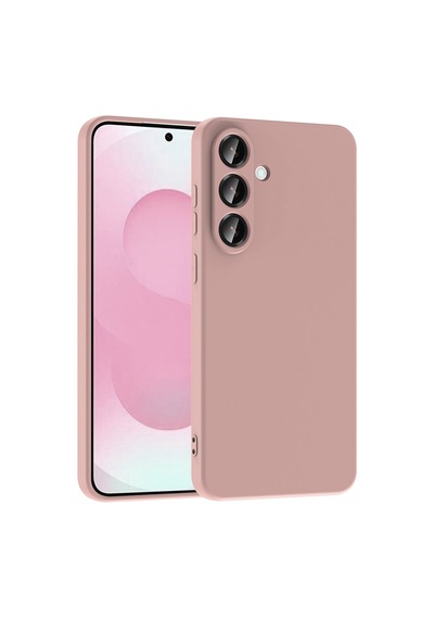 Galaxy S25 Fe Kılıf Yumuşak Silikon Kamera Korumalı Lansman Hesaplı Dünya Açık Pembe