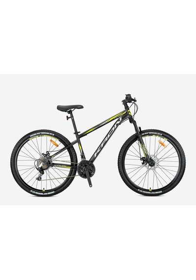 Kron Vortex 27.5 J Disk Fren Bisiklet Mat Siyah-gri/neon Sarı