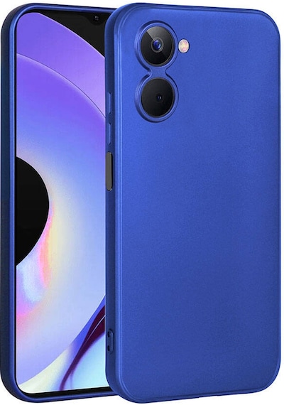 Realme 10 4g Kılıf Zore Premier Silikon Kapak Saks Mavi
