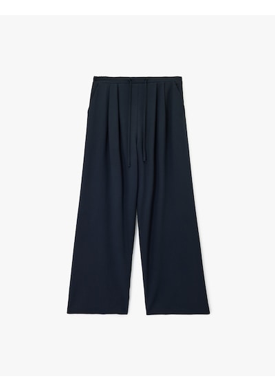Koton Beli Bağlamalı Cepli Geniş Paça Kumaş Baggy Pantolon Lacivert 6wak40150pw Lacivert Koton Beli Bağlamalı Cepli Geniş Paça Kumaş Baggy Pantolon Lacivert 6wak40150pw Lacivert