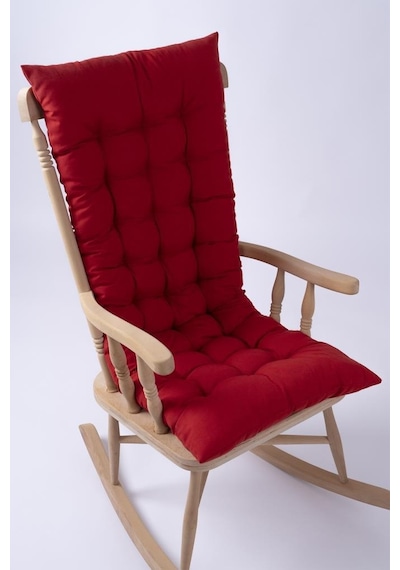 Lüx Sallanan Sandalye Minderi Selen Bağcıklı 120x50cm Sadece Minder Kırmızı