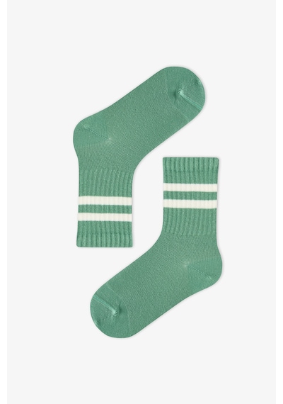 Penti Erkek Çocuk Greeny Çizgili Pamuklu 3 Çift Soket Çorap Çok Renkli