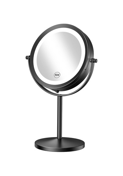 Işıklı Makyaj Aynası, 1x/10x Büyüteçli Led Makyaj Aynası, 7 İnç Ayaklı Kozmetik Ayna Pille Çalışan Akülü Genel