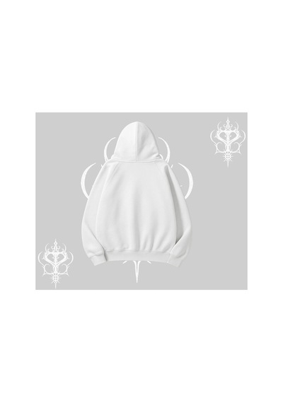 Tarzsokak Beyaz Hırka Sweatshirt Özel Logolu