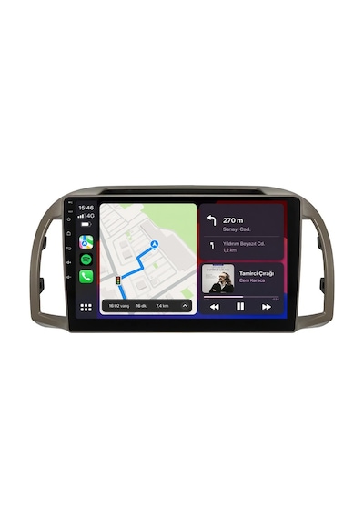 Nissan Micra 2002-2010 Android Multimedya Carplay Android Auto Navigasyon 8gb Ram 128gb Pro 9"