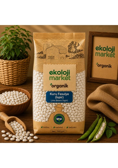 Organik Glutensiz Kuru Fasulye Şeker İspir 750 Gr.