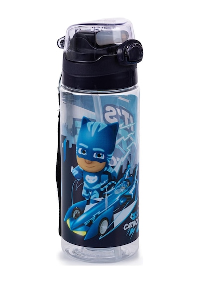 Pj Mask 500 Ml Silikon Pipetli Erkek Çocuk Okul Matarası - Suluk Çok Renkli